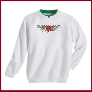 Embroidered Mock Neck Plus Size Sweatshirt